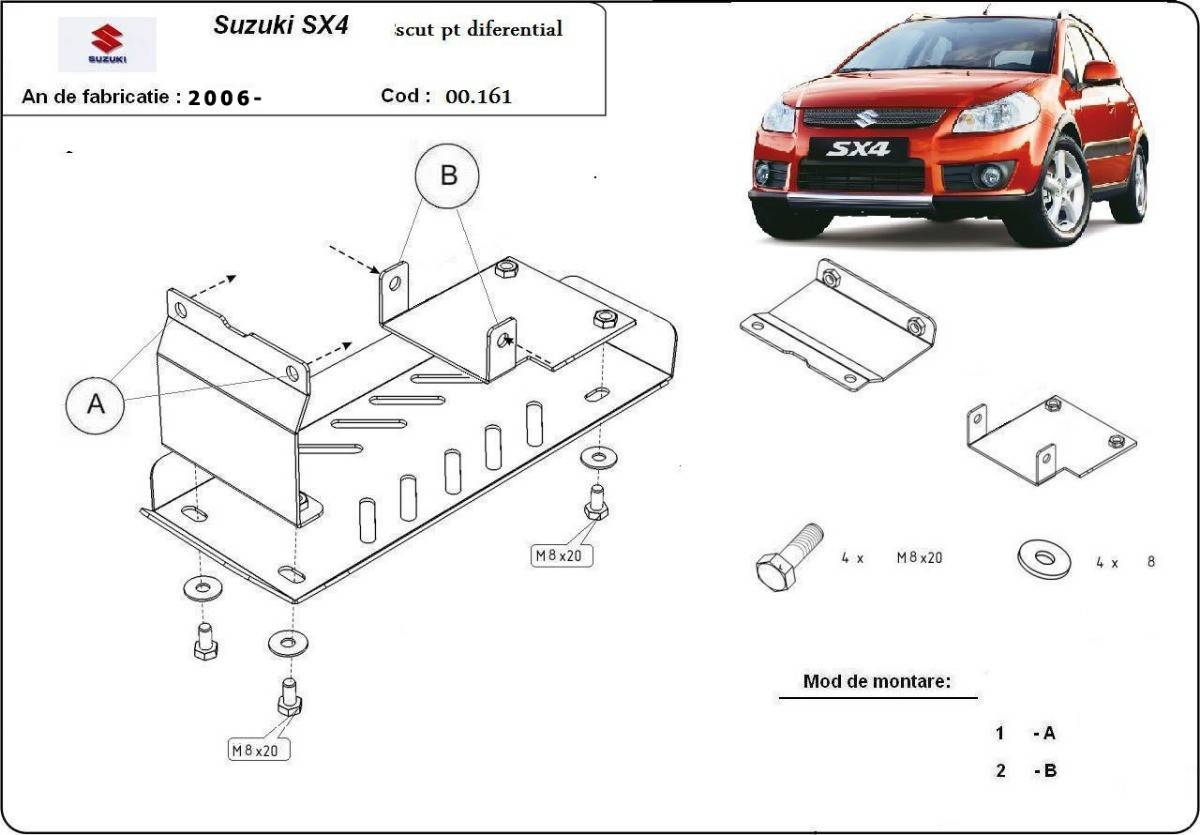 Protección del Diferencial Suzuki SX 4 (2006-2013)