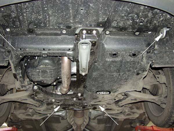 Cubre cárter metálico Toyota Avensis (2003-2008) a medida