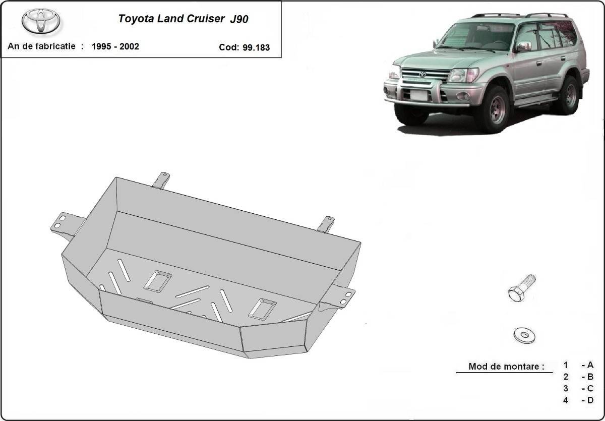 Protección del Depósito de Combustible Toyota Land Cruiser J90 (1995-2002)