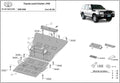 Cubre cárter metálico Toyota Land Cruiser J100 (1998-2008) a medida