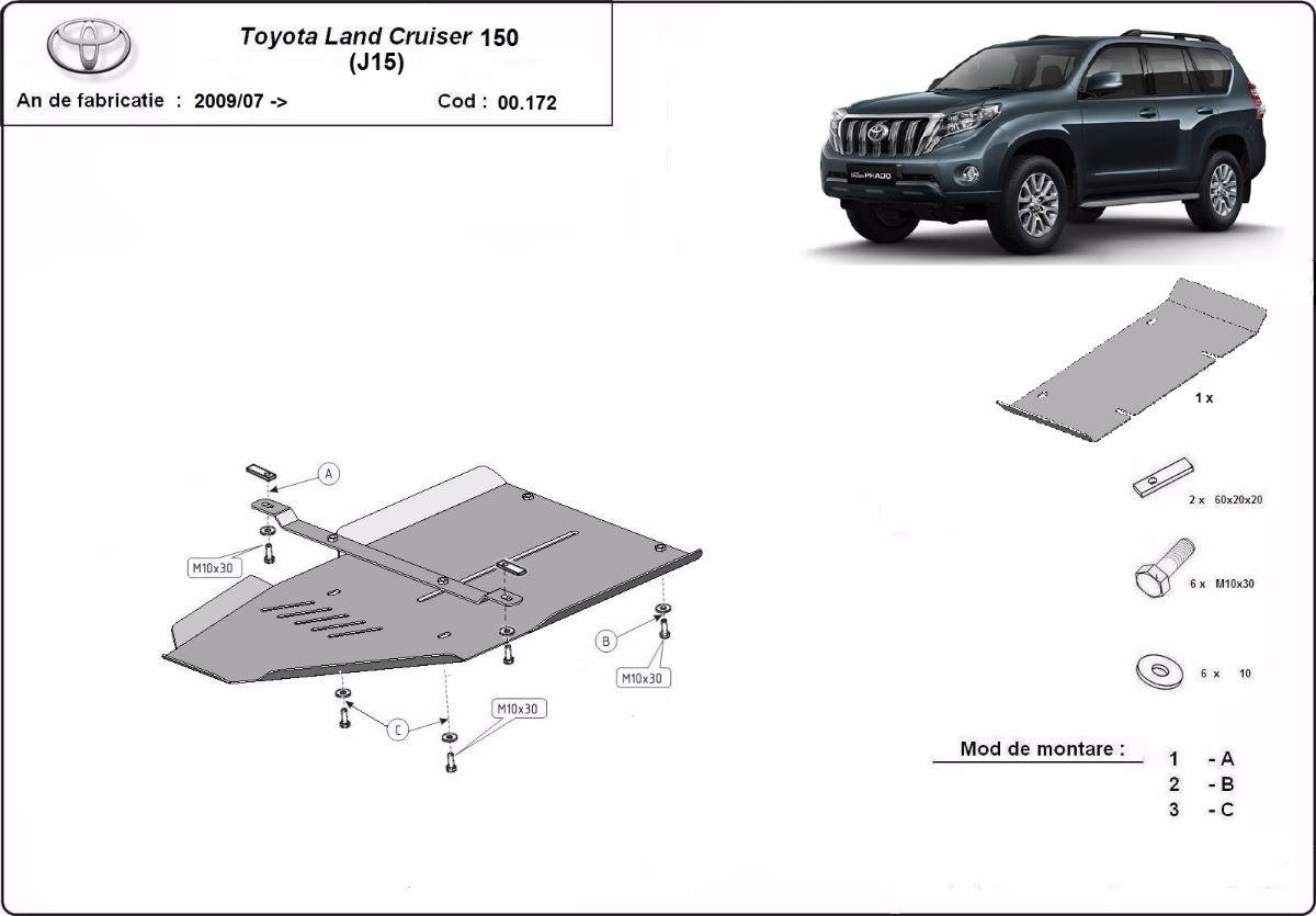 Protección de Caja de Cambios Toyota Land Cruiser 150 (2009-2022)