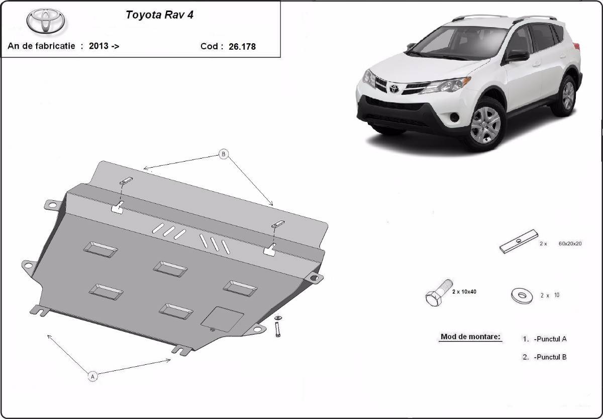 Cubre cárter metálico Toyota RAV 4 (2013-2018) a medida