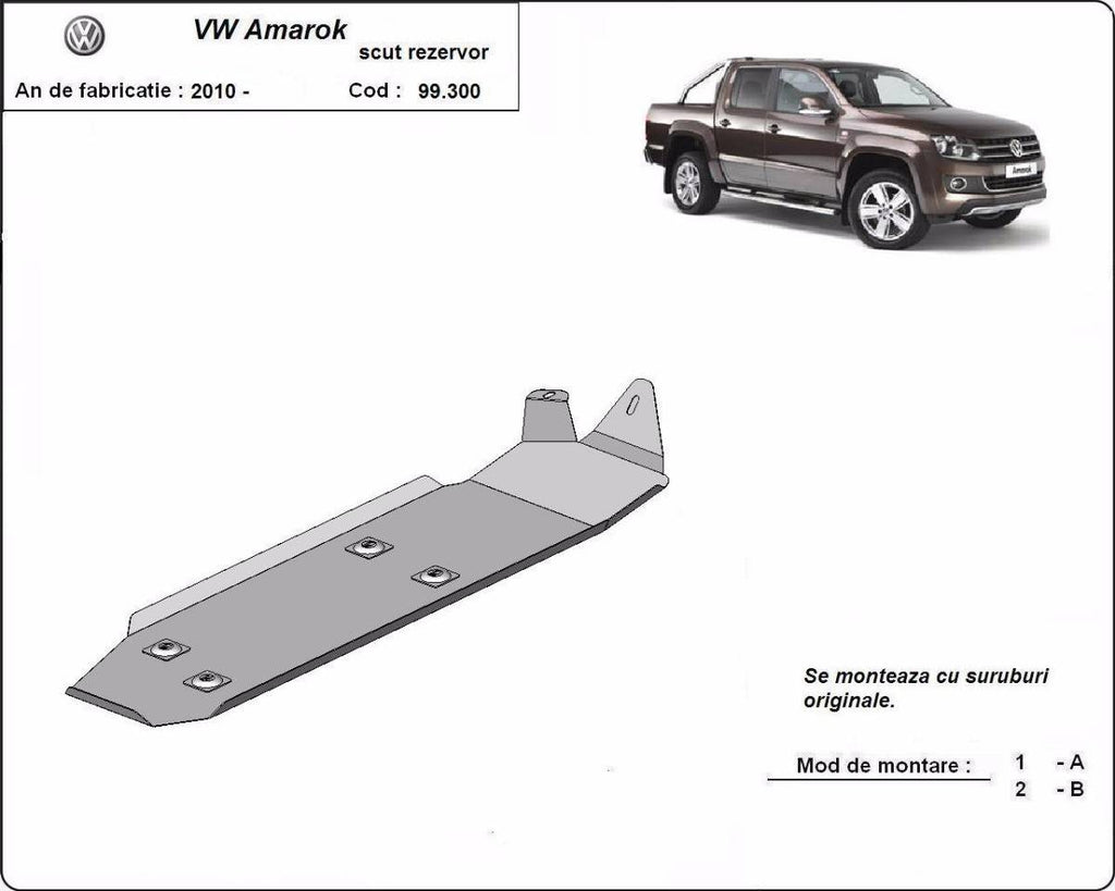 Protección del Depósito de Combustible Volkswagen Amarok (2010-2022)