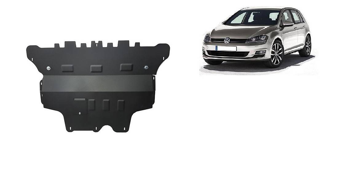 Cubre cárter metálico Volkswagen Golf 7 - Caja de Cambios Manual (2012-2020) a medida
