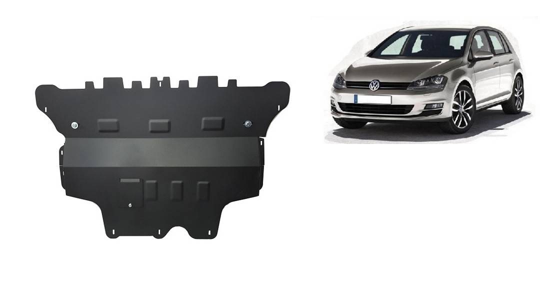Cubre cárter metálico Volkswagen Golf 7 - Caja de Cambios Automática "30.145A" (2012-2022) a medida