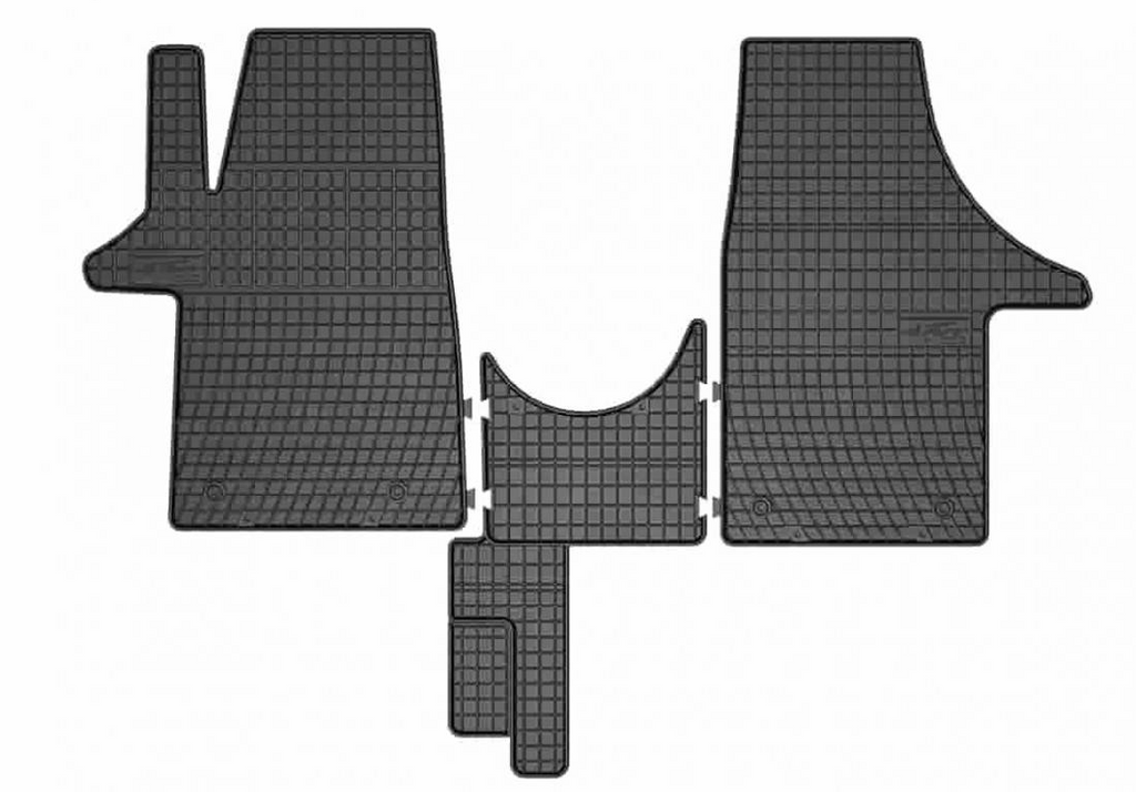Alfombrillas de goma Volkswagen Transporter T6 - 1ERA fila (2015-2019) a medida