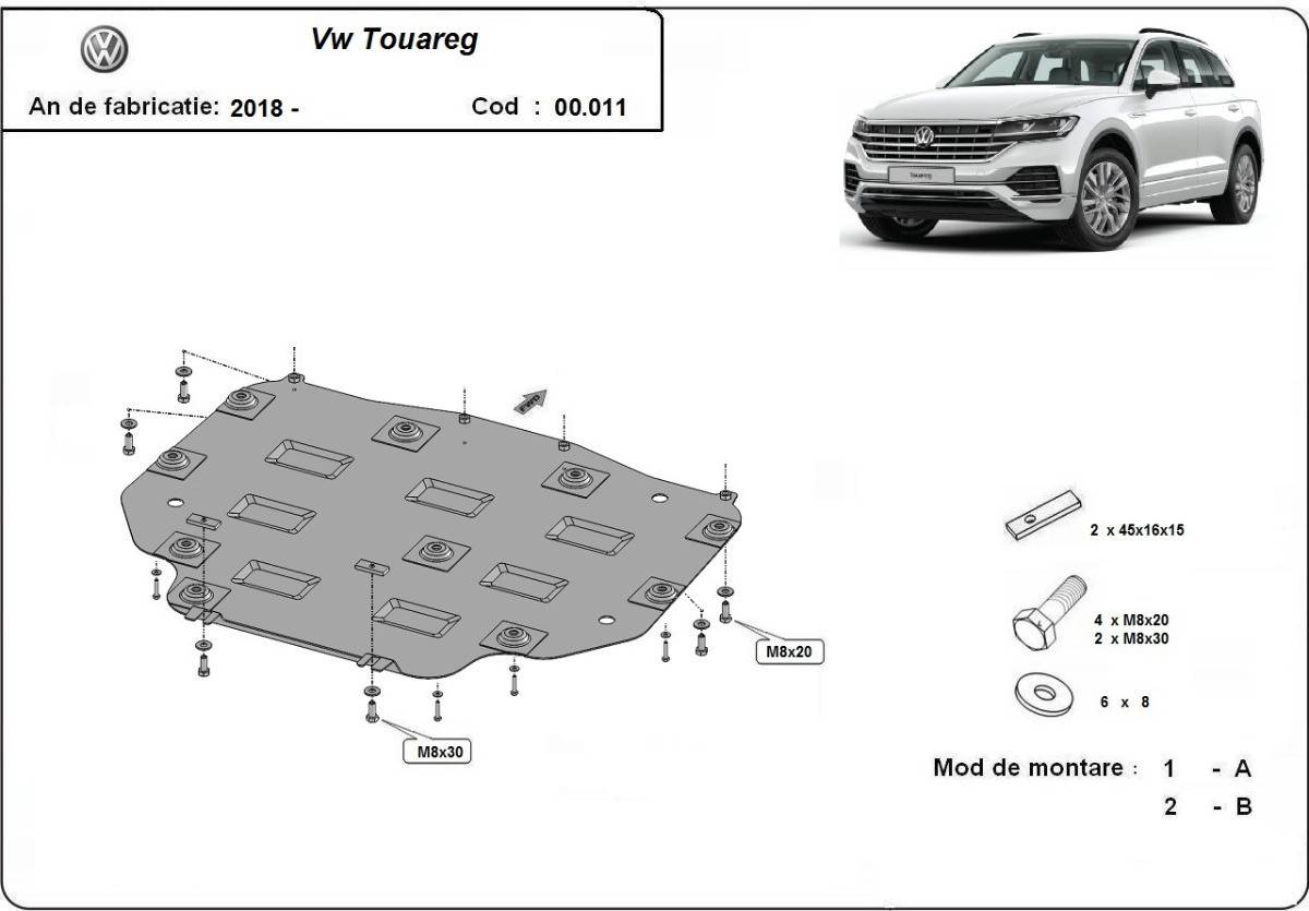 Protección de Caja de Cambios Volkswagen Touareg (2018-2022)