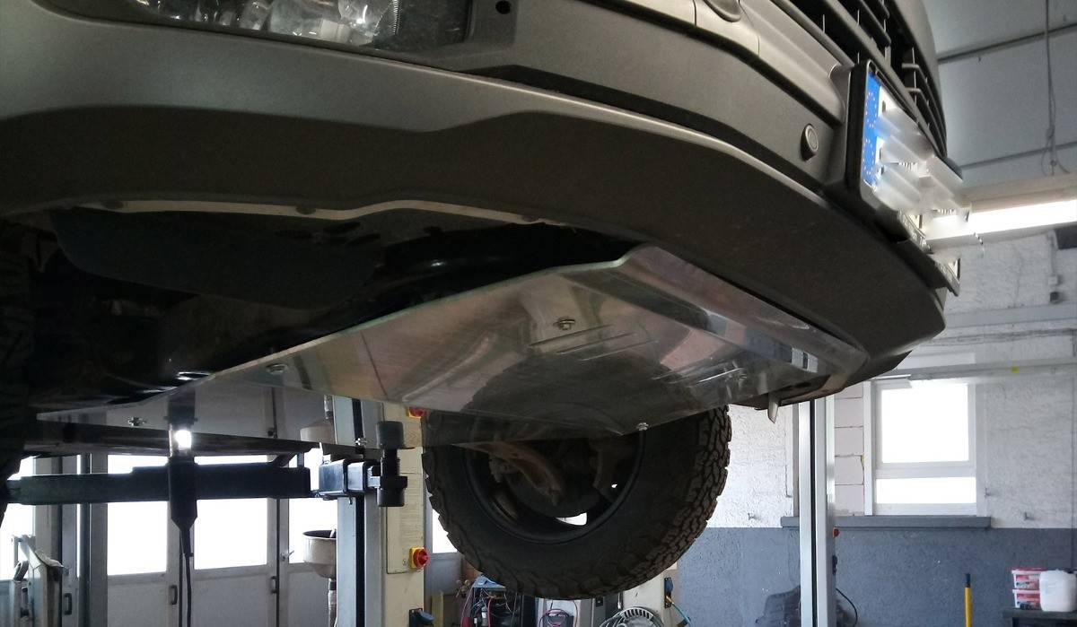 Cubre cárter Aluminio Volkswagen Transporter T6 Caravelle "27.189ALU" (2015-2022) a medida