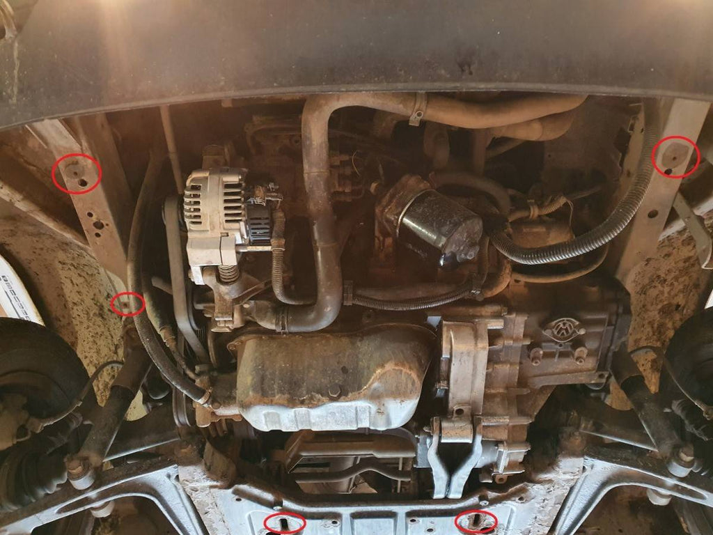 Cubre cárter metálico Volkswagen Transporter T4 Caravelle (1990-2003) a medida