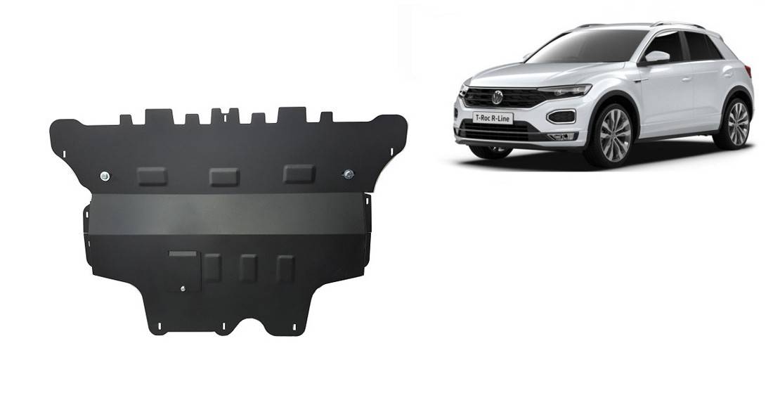 Cubre cárter metálico Volkswagen T-Roc - Caja de Cambios Automática "30.145A" (2017-2022) a medida