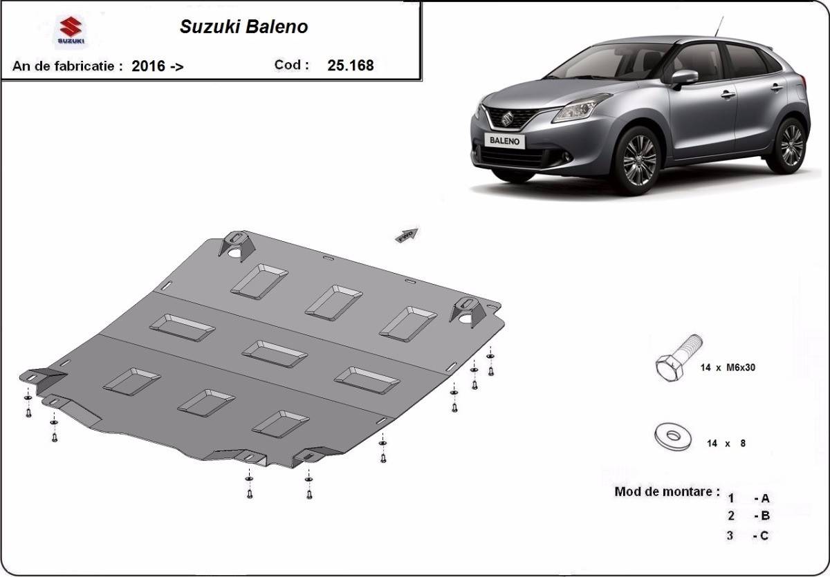 Cubre cárter metálico Suzuki Baleno (2016-2022) a medida