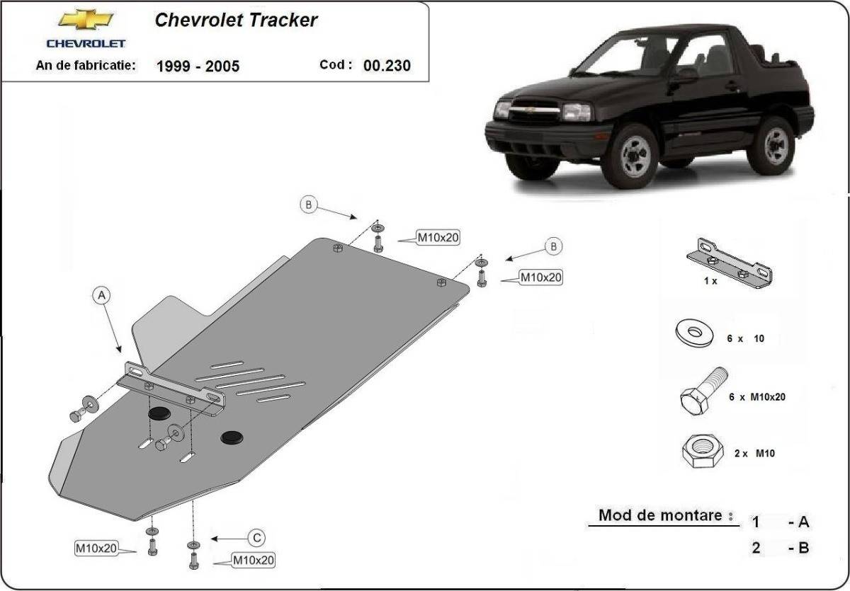 Protección de Caja de Cambios Chevrolet Tracker (1999-2005)
