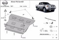 Cubre cárter metálico Nissan Pick Up (1997-2014) a medida
