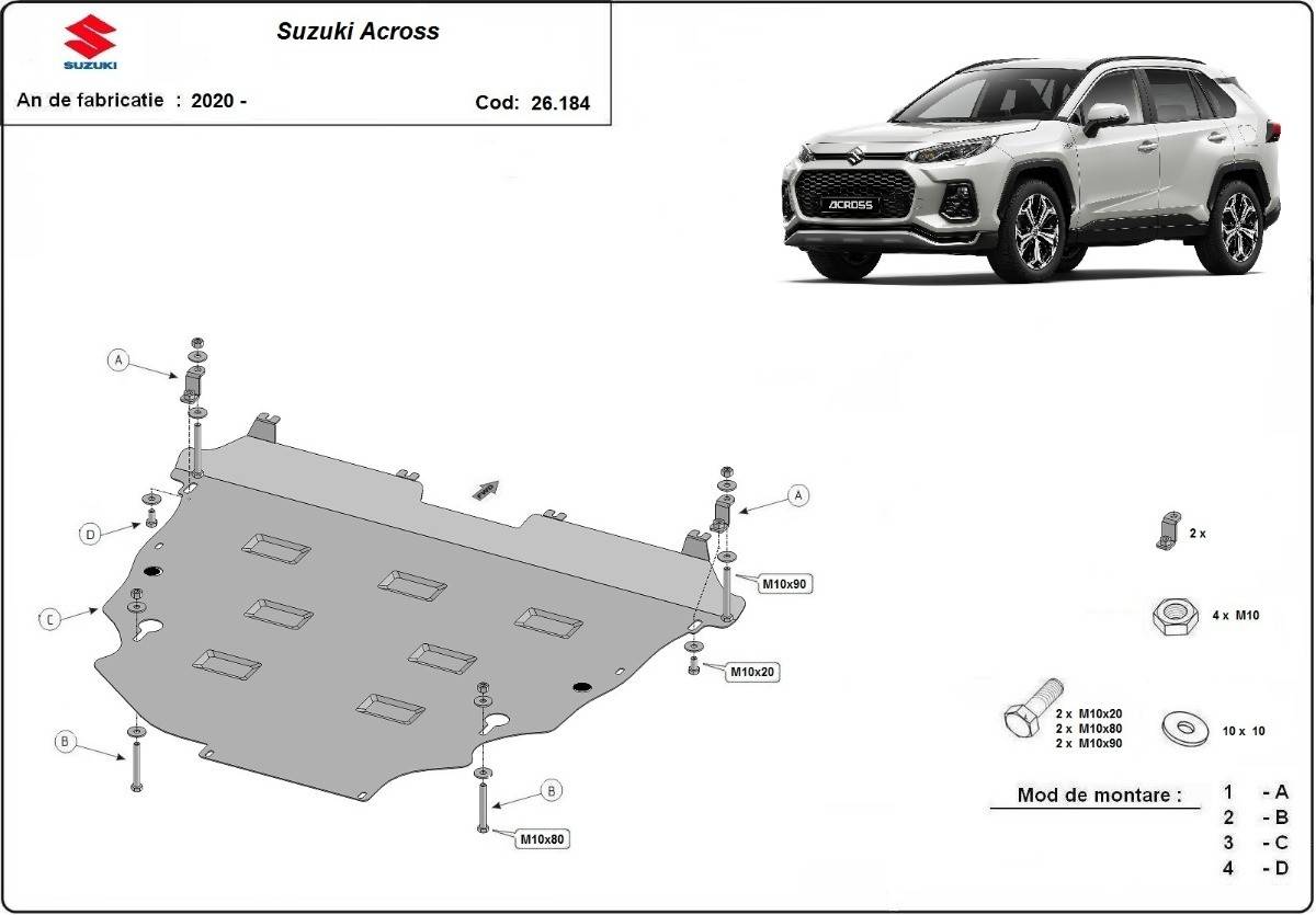 Cubre cárter metálico Suzuki Across (2020-actualidad) a medida