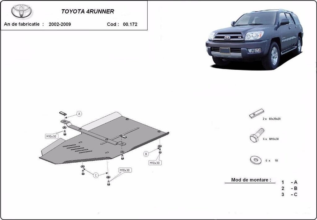 Protección de Caja de Cambios Toyota 4Runner (2002-2009)