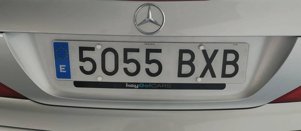 Tira de metacrilato bajo matrícula estrecha personalizada