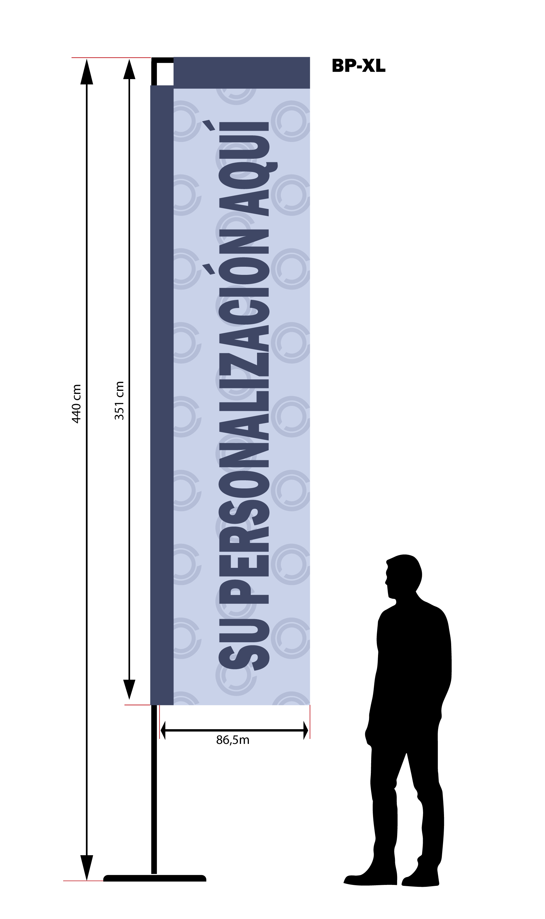 Conjunto mastil + bandera modelo