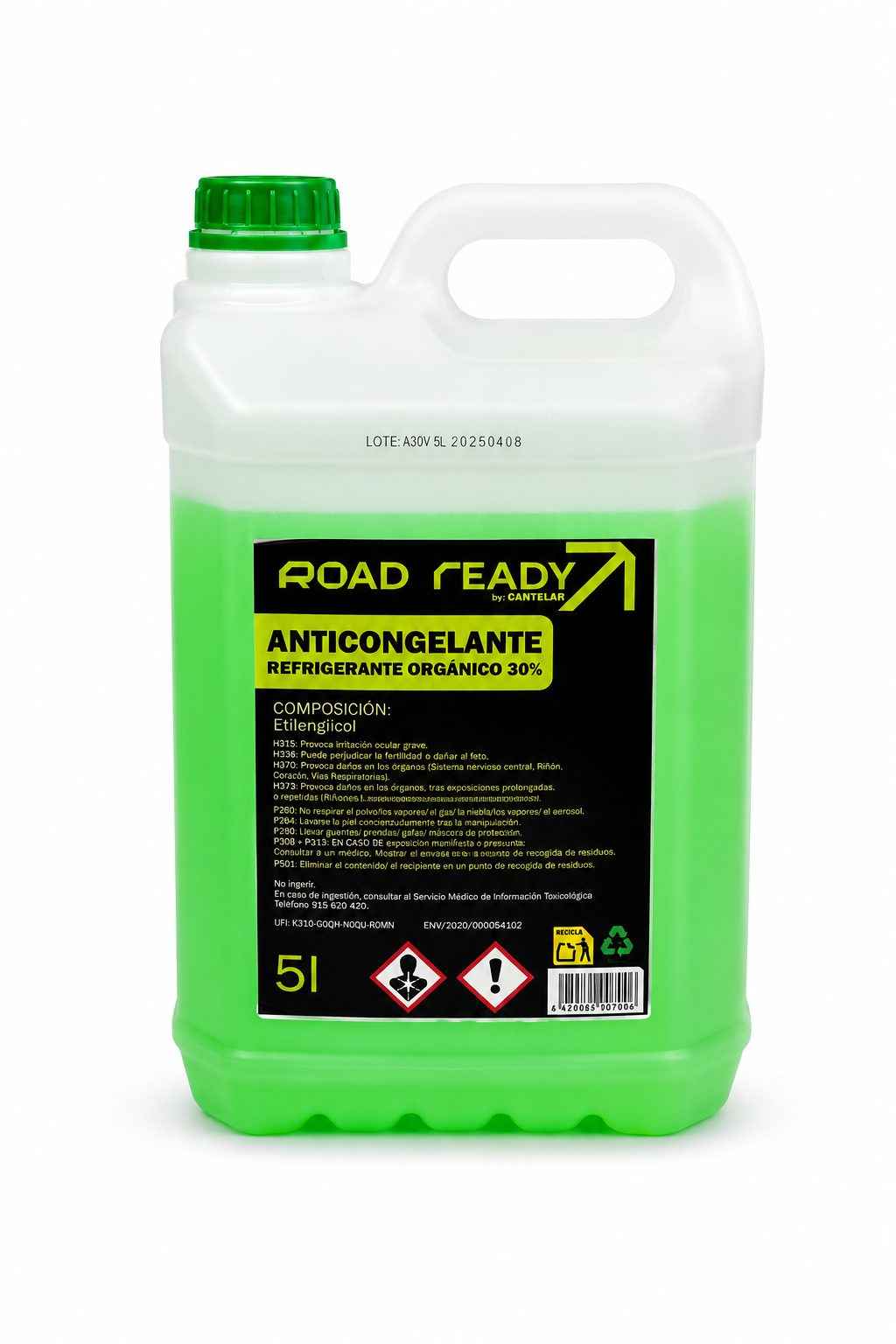 Anticongelante Verde 30% para Coche