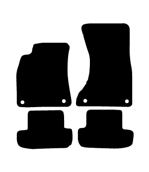 Alfombrillas de moqueta Audi A5 -Coupe (2007-2016) a medida - Standard