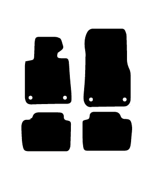 Alfombrillas de moqueta BMW F30 Serie 3 sedán (2012-2019) a medida - Standard