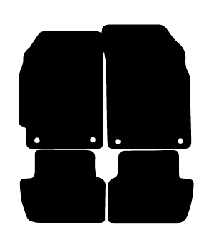 Alfombrillas de moqueta Chevrolet Spark (2010-2015) a medida - Standard