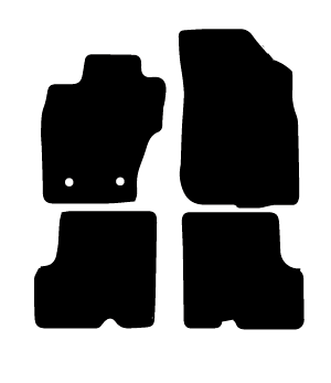 Alfombrillas de moqueta Dacia Duster (2014-2018) a medida - Standard
