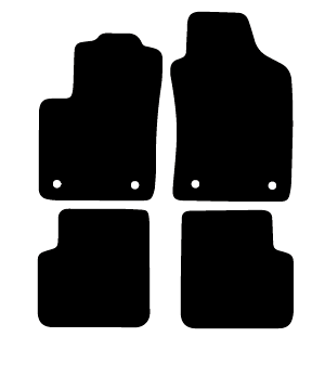 Alfombrillas de moqueta Fiat 500 (2008-2019) a medida - Standard
