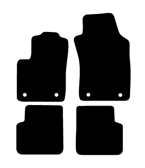 Alfombrillas de moqueta Fiat 500C (2009-2019) a medida - Standard