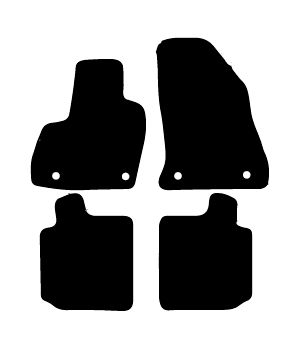Alfombrillas de moqueta Fiat 500L (2012-2017) a medida - Standard