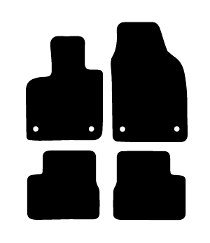 Alfombrillas de moqueta Fiat 500 Electrico 3+1 (2020-actualidad) a medida - Limited