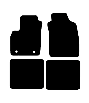 Alfombrillas de moqueta Fiat Panda (2003-2012) a medida - Ellegance