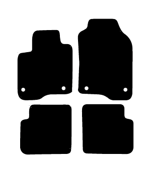 Alfombrillas de moqueta Fiat Panda Cross (2016-actualidad) a medida - Standard