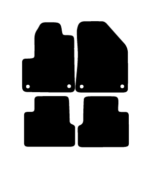 Alfombrillas de moqueta Jeep Cherokee KL (2014-actualidad) a medida - Limited