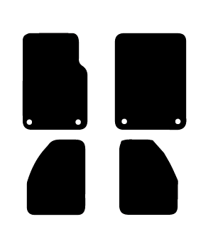 Alfombrillas de moqueta Jeep Wrangler JK (2007-2018) Solo 3 Puertas a medida - Standard