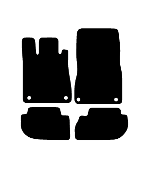 Alfombrillas de moqueta Mercedes C215 CL (1999-2006) a medida - Standard