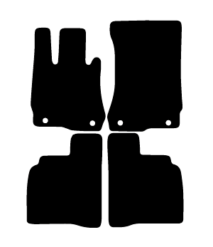 Alfombrillas de moqueta Mercedes W221 Clase S largo (2005-2013) a medida - Standard