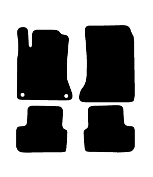 Alfombrillas de moqueta Mercedes W246 Clase B (2011-2019) a medida - Standard