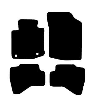 Alfombrillas de moqueta Peugeot 107 (2005-2014) a medida - Standard