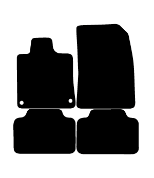 Alfombrillas de moqueta Peugeot 407 Coupe (2005-2011) a medida - Standard
