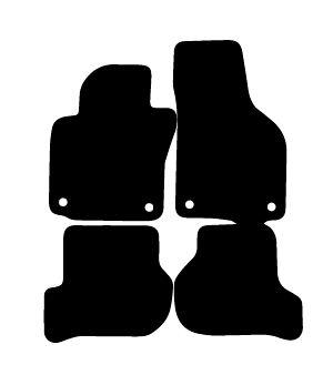 Alfombrillas de moqueta Skoda Octavia MK2 (2004-2013) a medida - Standard