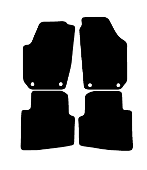 Alfombrillas de moqueta Skoda Roomster (2006-2015) a medida - Limited