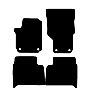 Alfombrillas de moqueta Volkswagen Amarok (2010-2016) a medida - Standard