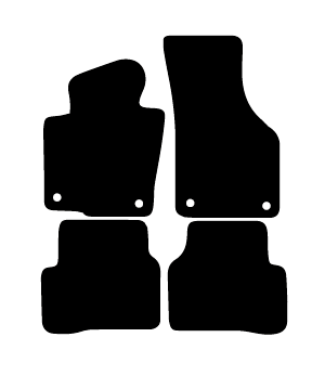 Alfombrillas de moqueta Volkswagen Passat B7 (2010-2014) a medida - Limited