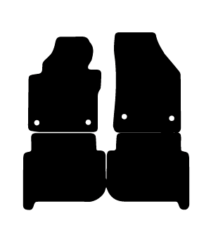 Alfombrillas de moqueta Volkswagen Touran (2003-2015) a medida - Standard