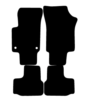 Alfombrillas de moqueta Volkswagen UP (2011-2019) a medida - Limited