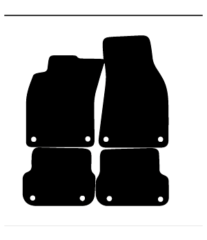 Alfombrillas de moqueta Audi A6 C6 (2004-2008) a medida - Standard