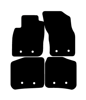 Alfombrillas de moqueta Volvo S40-V40 (2000-2004) a medida - Standard