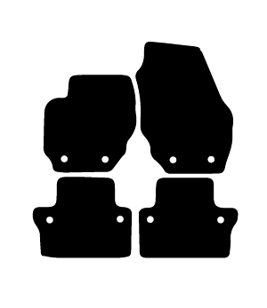 Alfombrillas de moqueta Volvo XC70 (2007-2016) a medida - Standard